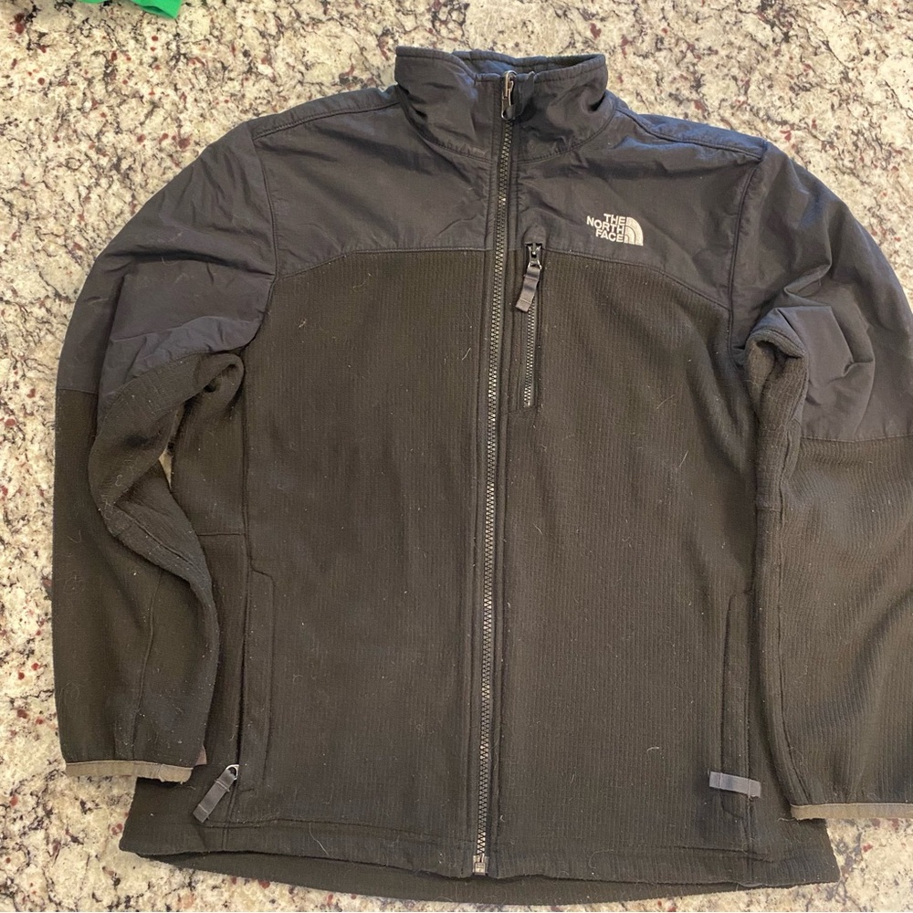 The North Face Boys Two-Tone Black Performance Jacket Size Large
